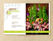 Tablet Screenshot of greendahliaflorist.com